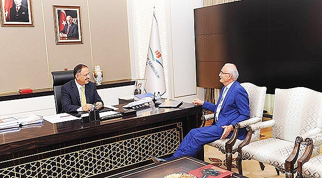 ÖZHASEKİ, BAŞKAN YILMAZ'I AĞIRLADI