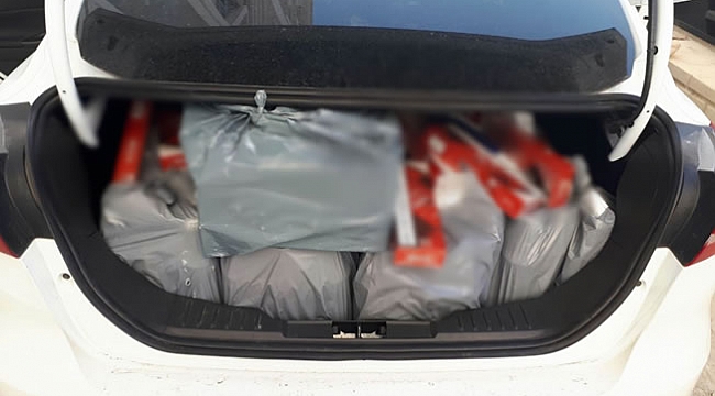 Samsun'da gümrük kaçağı sigara ve içki ele geçti