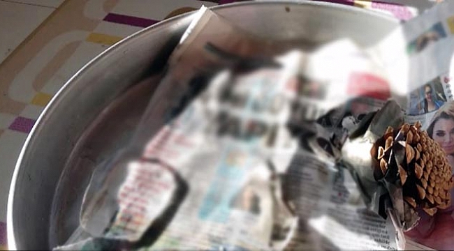 Ateşi buz kullanarak yaktı