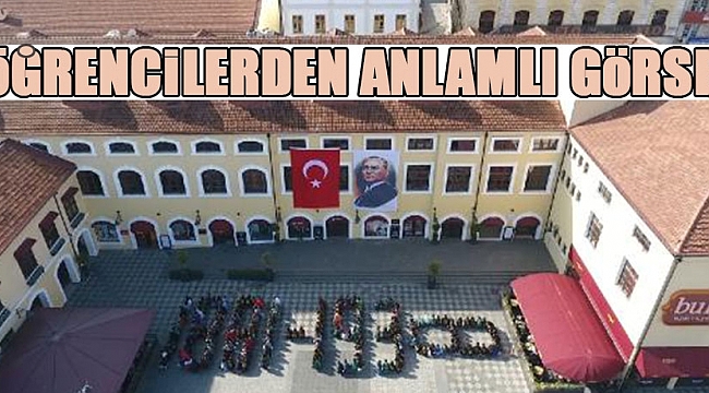 Öğrencilerden anlamlı ''10 Kasım'' görseli