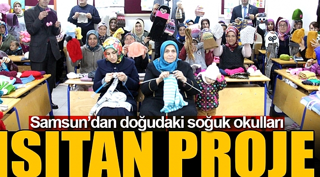 Samsun’dan doğudaki soğuk okulları ısıtan proje 