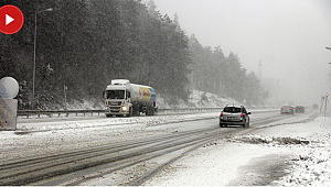 Bolu Dağı’nda yoğun kar
