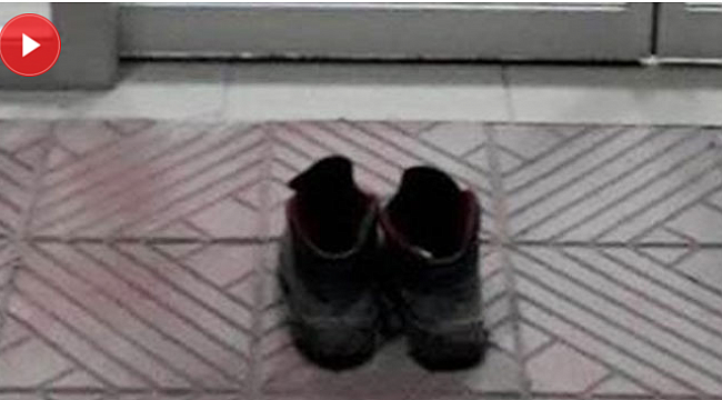 Hastaneyi kirletmemek için ayakkabılarını çıkardı