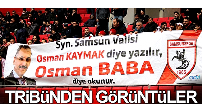 Maçta tribünden görüntüler