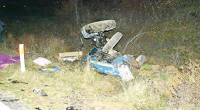Otomobil ile traktör çarpıştı: 1 ölü 