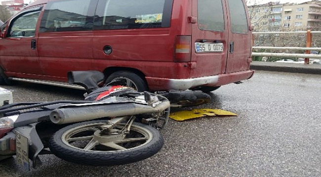 Samsun’da trafik kazası: 1 yaralı