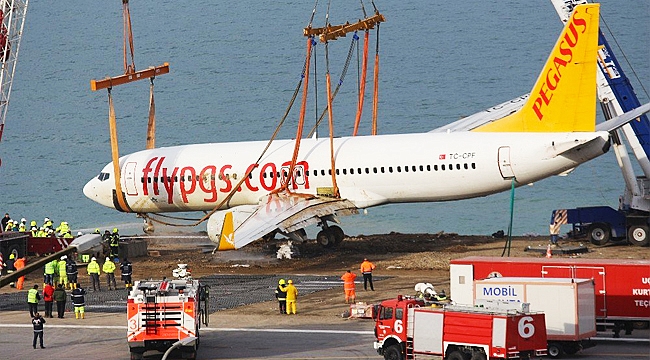 Trabzon’da pistten çıkan uçak hurdaya ayrılacak
