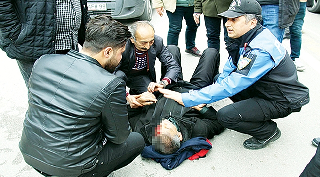 Çarptığı yayanın başından  bir an olsun ayrılmadı