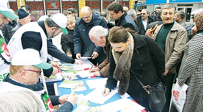 Şeker fabrikası için imza kampanyası