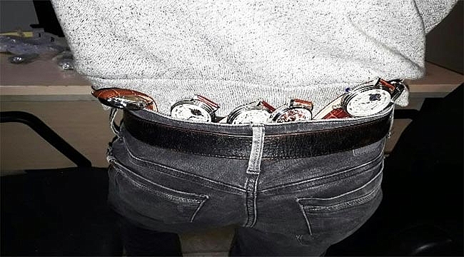 Sınırdan bu sefer kol saati geçirmeye çalıştılar