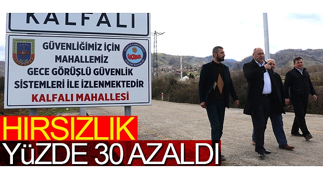 32 mahallesi kameralarla izlenen ilçede hırsızlık yüzde 30 azaldı