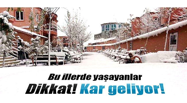Kar geliyor