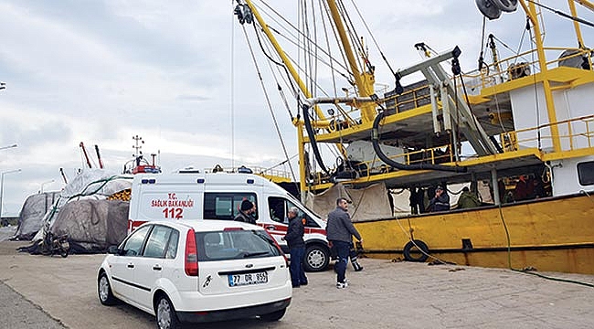 Kuru yük gemisinde patlama