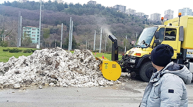 MİLLİ KAR PÜSKÜRTME ARACI SAMSUN’DA ÜRETİLDİ