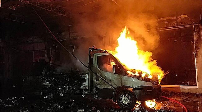 Samsun'da mobilya imalathanesindeki yangın kundaklama çıktı