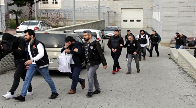 Samsun’daki torbacı operasyonunda 14 kişi adliyeye sevk edildi