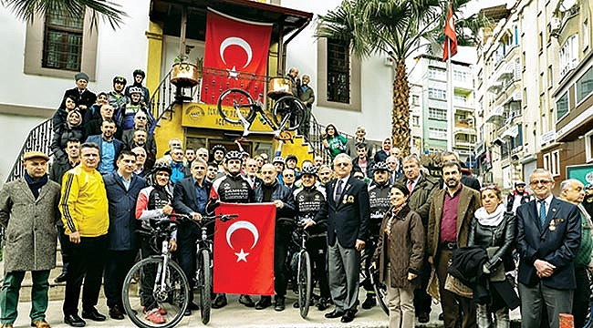 Şehitler için pedala bastılar 