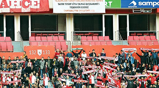 Taraftardan Yılmaz’a teşekkür