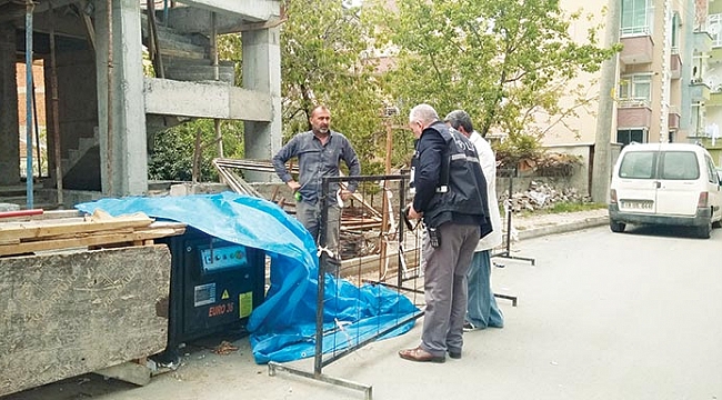 İnşaattan demir kesme makinesi çalındı 