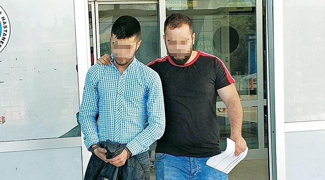 Kuryeye uyuşturucu baskını