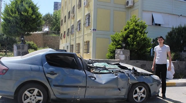 Yeni aldığı araç bu hale geldi