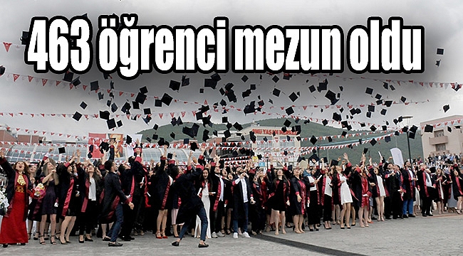 463 öğrenci mezun oldu