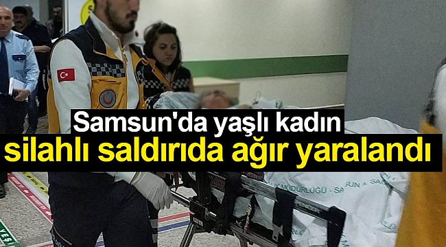 Samsun'da yaşlı kadın silahlı saldırıda ağır yaralandı 