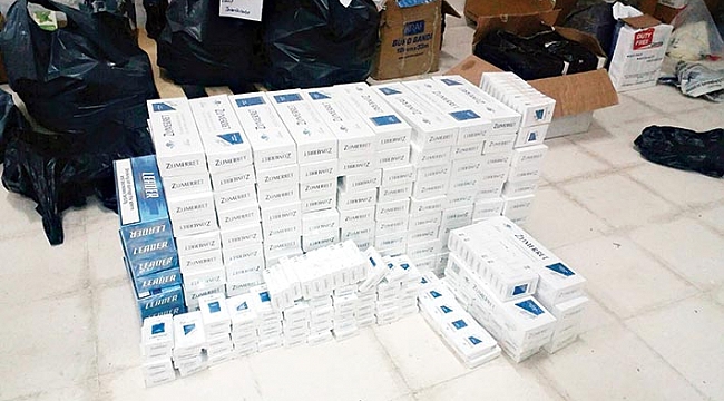 Yolcu otobüsüne kaçak sigara baskını