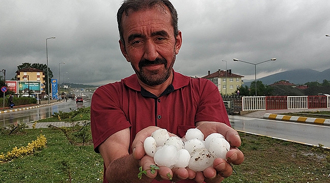 Yumurta değil dolu!