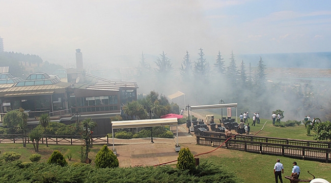 Amisos Tepesi’nden yangın çıktı