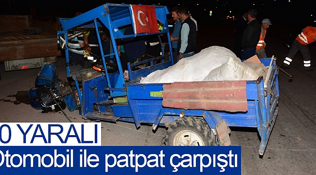 Otomobil ile patpat çarpıştı: 10 yaralı