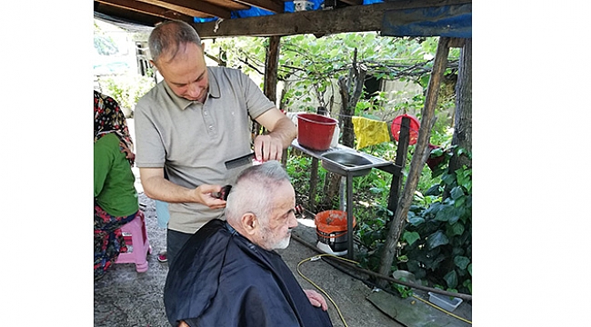 Tekkeköy’de evde kuaförlük hizmeti