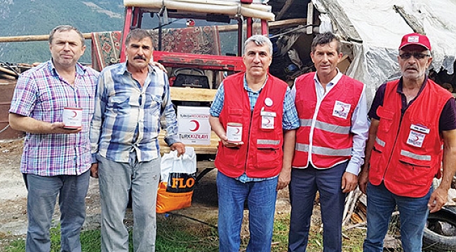 36 kilometre uzakta gönüllere dokundular