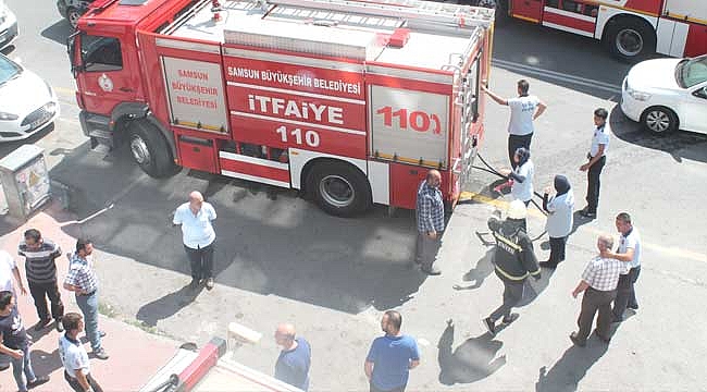 Çakmak sıcaktan tutuştu, yangın çıktı