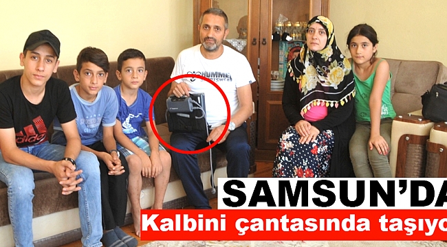 Kalbini çantasında taşıyor