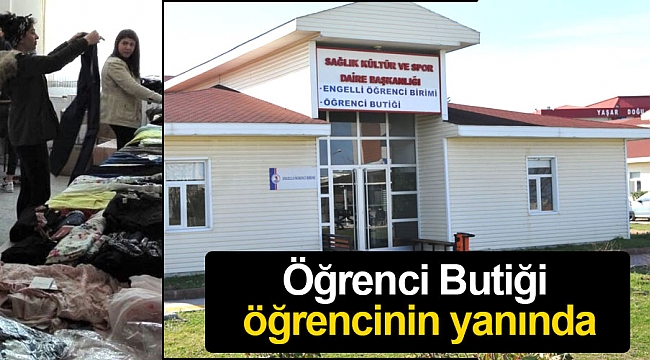 Öğrenci Butiği öğrencinin yanında