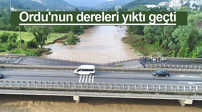 Ordu'nun dereleri yıktı geçti