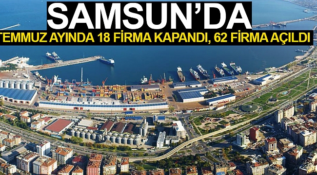 Samsun’da bir ayda 18 firma kapandı