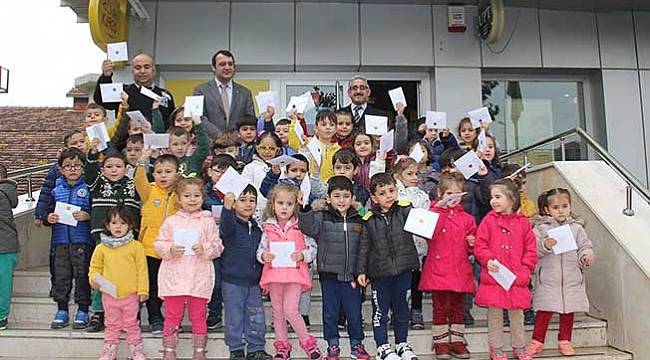 Anaokulu öğrencileri PTT'yi tanıdı