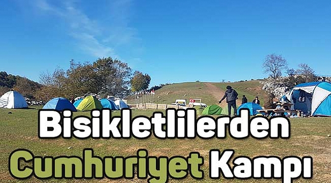 Bisikletlilerden Cumhuriyet Kampı