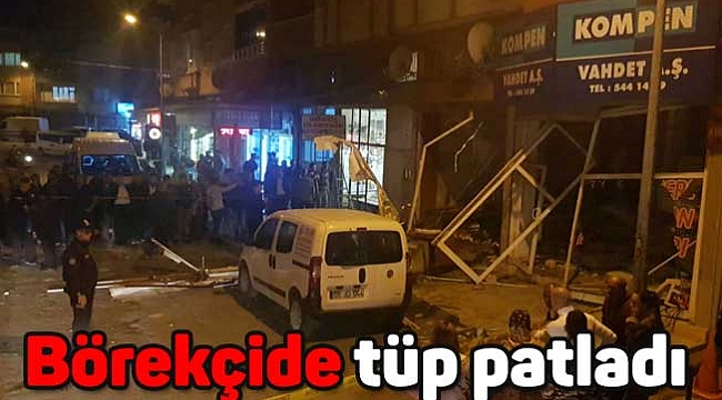 Börekçide tüp patladı