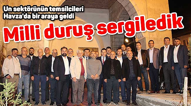 Milli duruş sergiledik