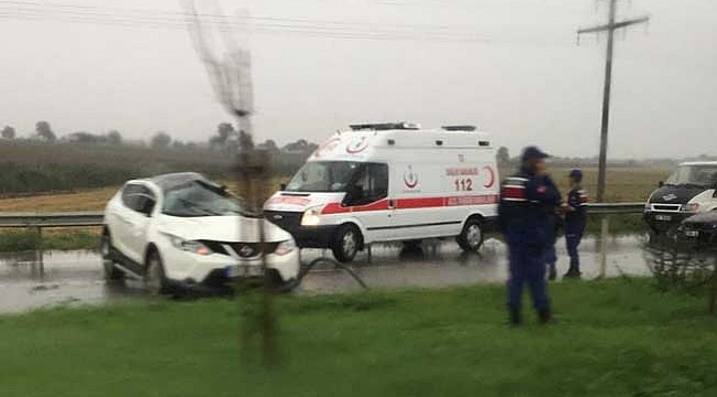 Otomobil takla attı:  sürücü ağır yaralı
