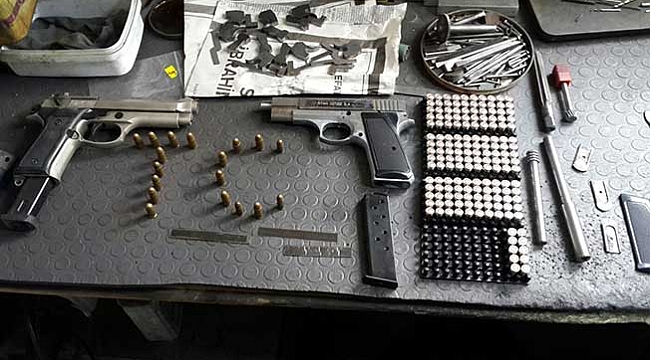 Rize'de kaçak silah atölyesine operasyon