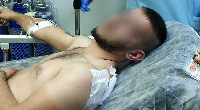 Sol omuzundan vuruldu