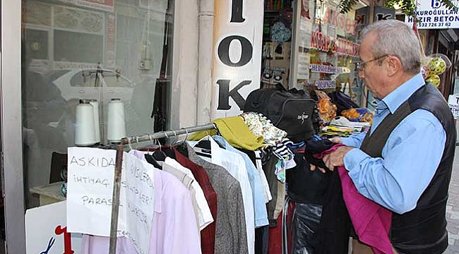 İhtiyacı olan ‘askıda elbise’