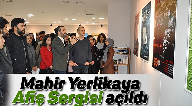 Mahir Yerlikaya  Afiş Sergisi açıldı