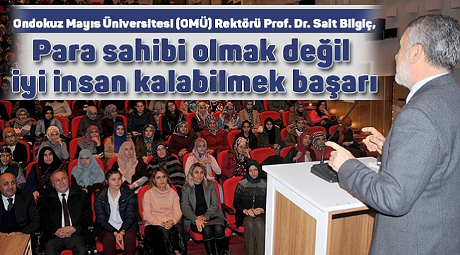 Para sahibi olmak değil iyi insan kalabilmek başarı