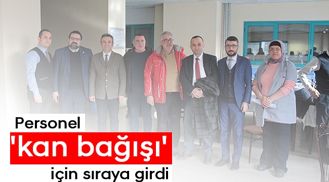 Personel 'kan bağışı' için sıraya girdi