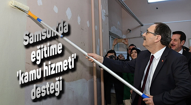 Samsun'da eğitime 'kamu hizmeti' desteği